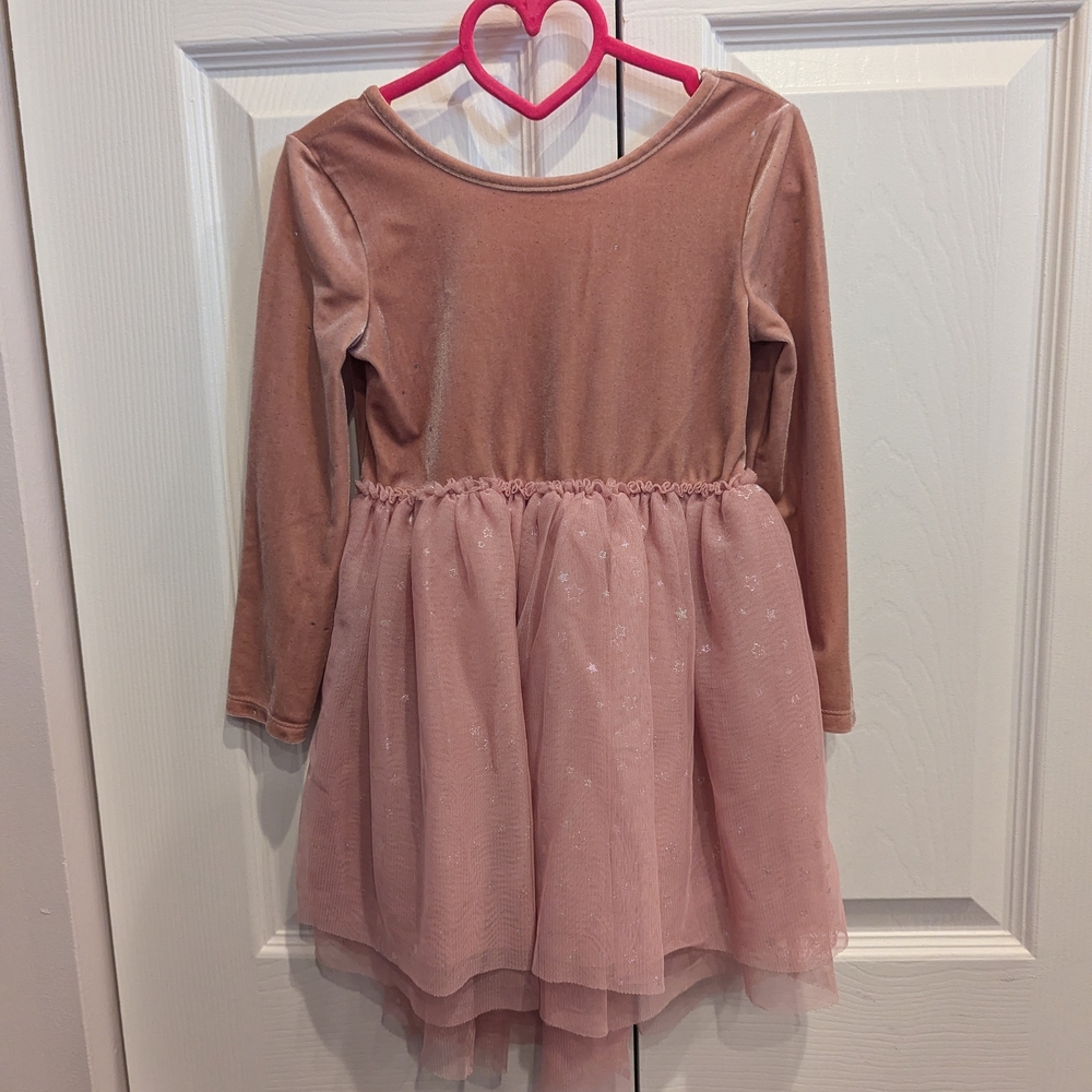 Pink Long Sleeve Dress for Girls